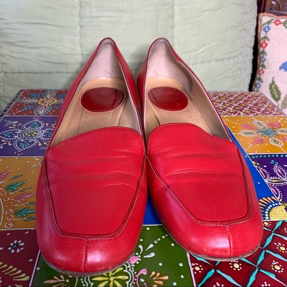 Red Leather Loafers - Picture 9 of 9